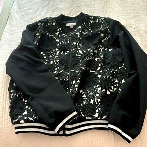 Milly minis girls black and white jacket